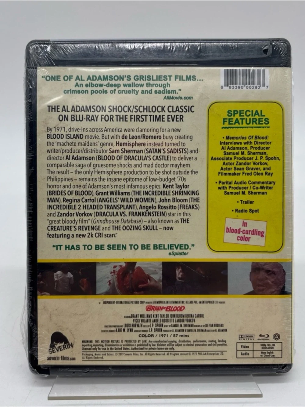 Media | Brain Of Blood Aka The Creatures Revenge Bluray 1971 Al Adamson ...